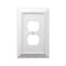 Amerelle Amerelle Savannah White 1 gang Wood Duplex Wall Plate 1 pk 4040DDW - alternate 2